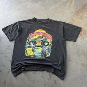 Vintage 90's Grave DIgger Monster Truck Dennis Anderson Graphic T-shirt Size XL